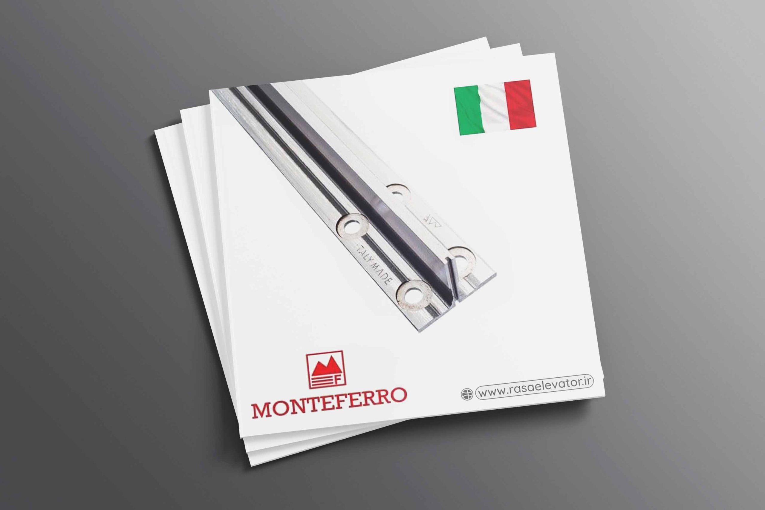 High view of 3 closed square magazines brochure mock-up